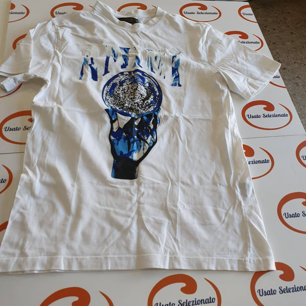 T-Shirt Amiri Bianco/Blu U/M