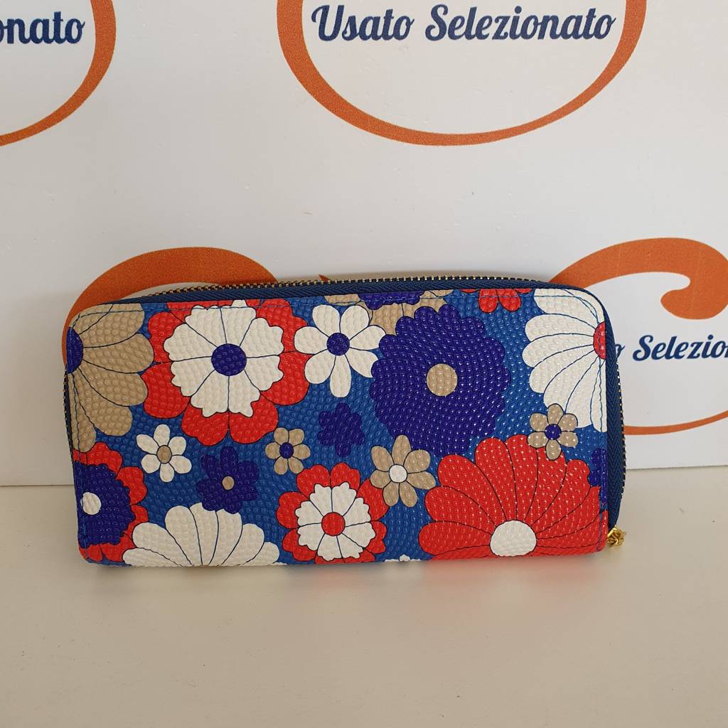 Portafoglio Blu Fiori
