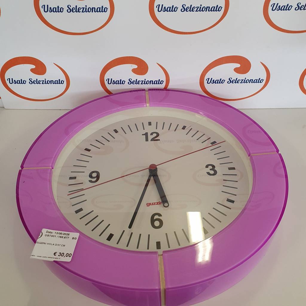 Orologio Guzzini Viola D/37 Cm 