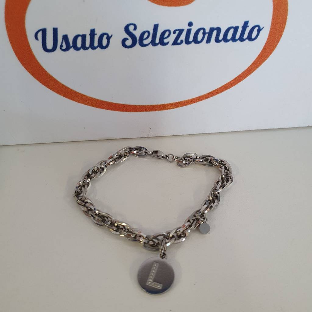 Bracciale Acciaio Pendente "L"