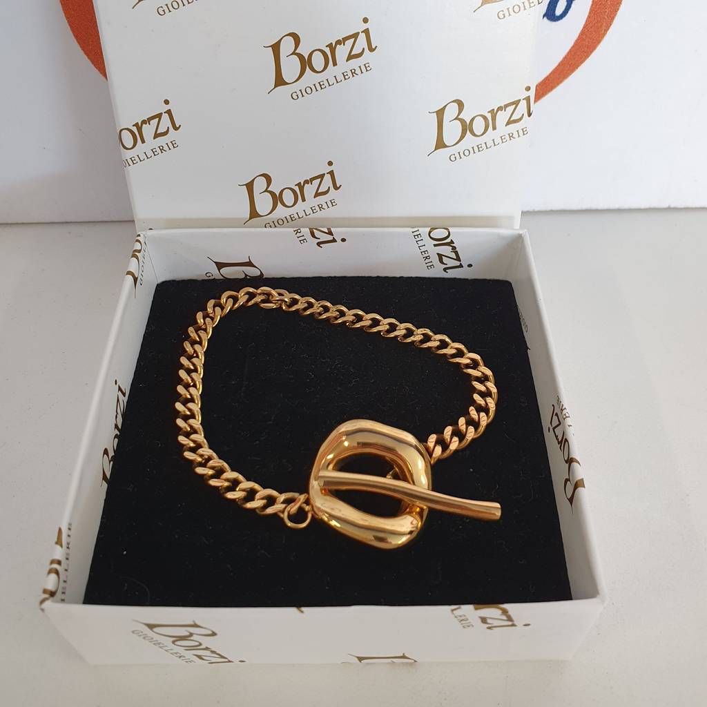 Bracciale Borzi  Acciaio Dorato 