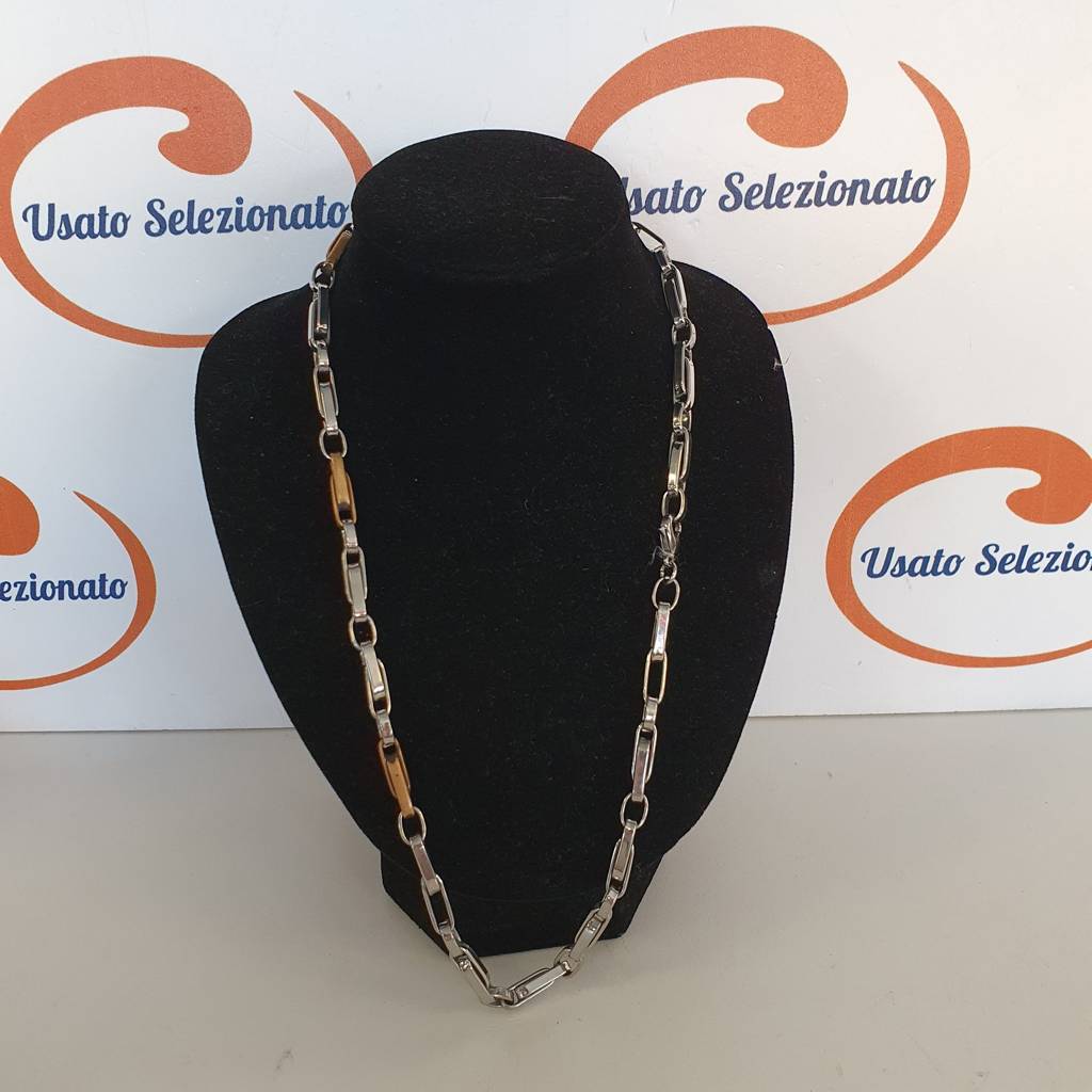 Catena Acciaio Maglia Larga Uomo 52 Cm 