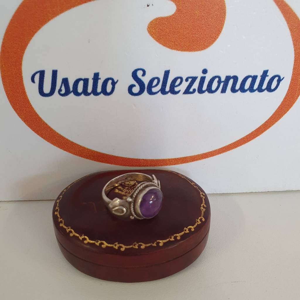 Anello Argento Ametista 