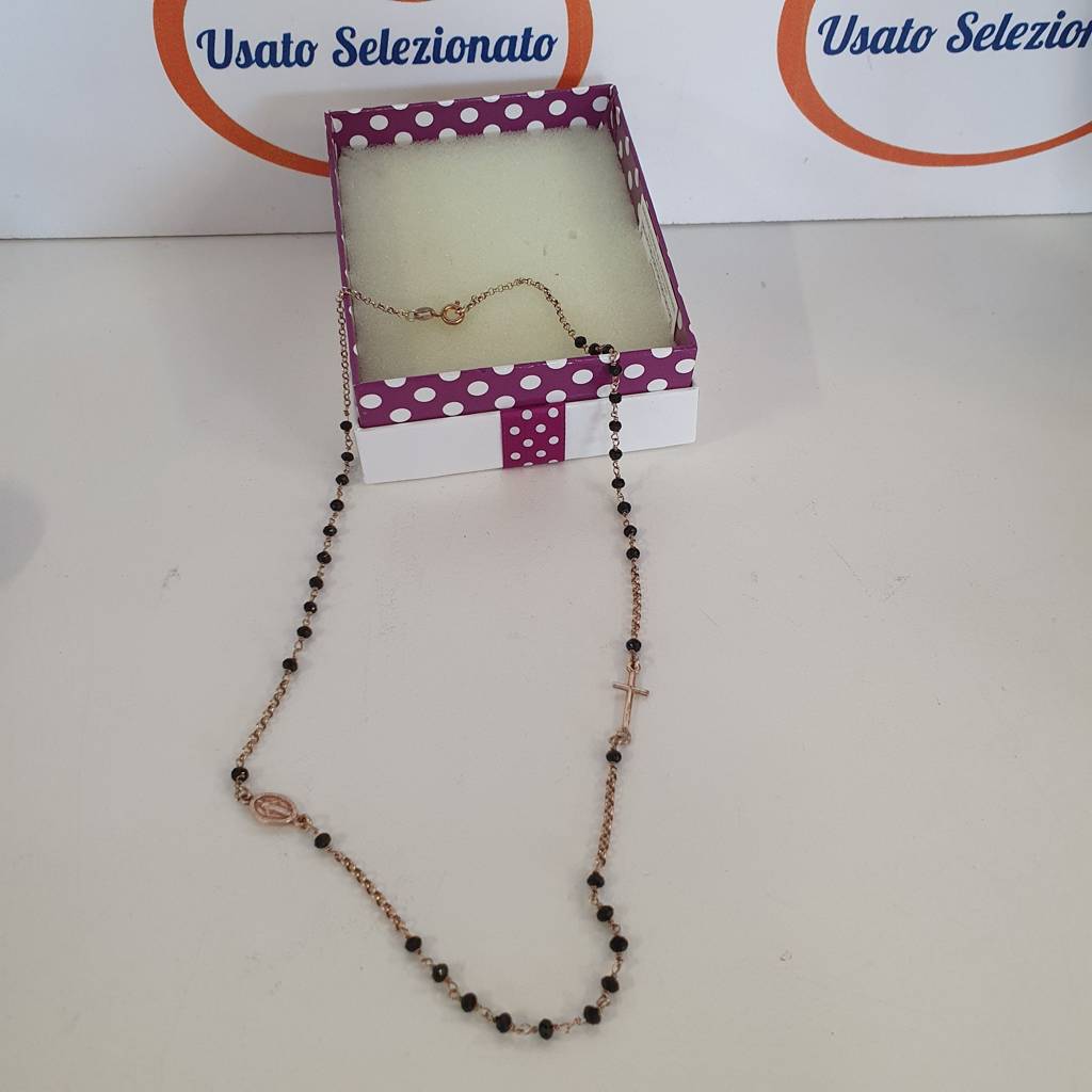Collana Argento Rosario 50 Cm 