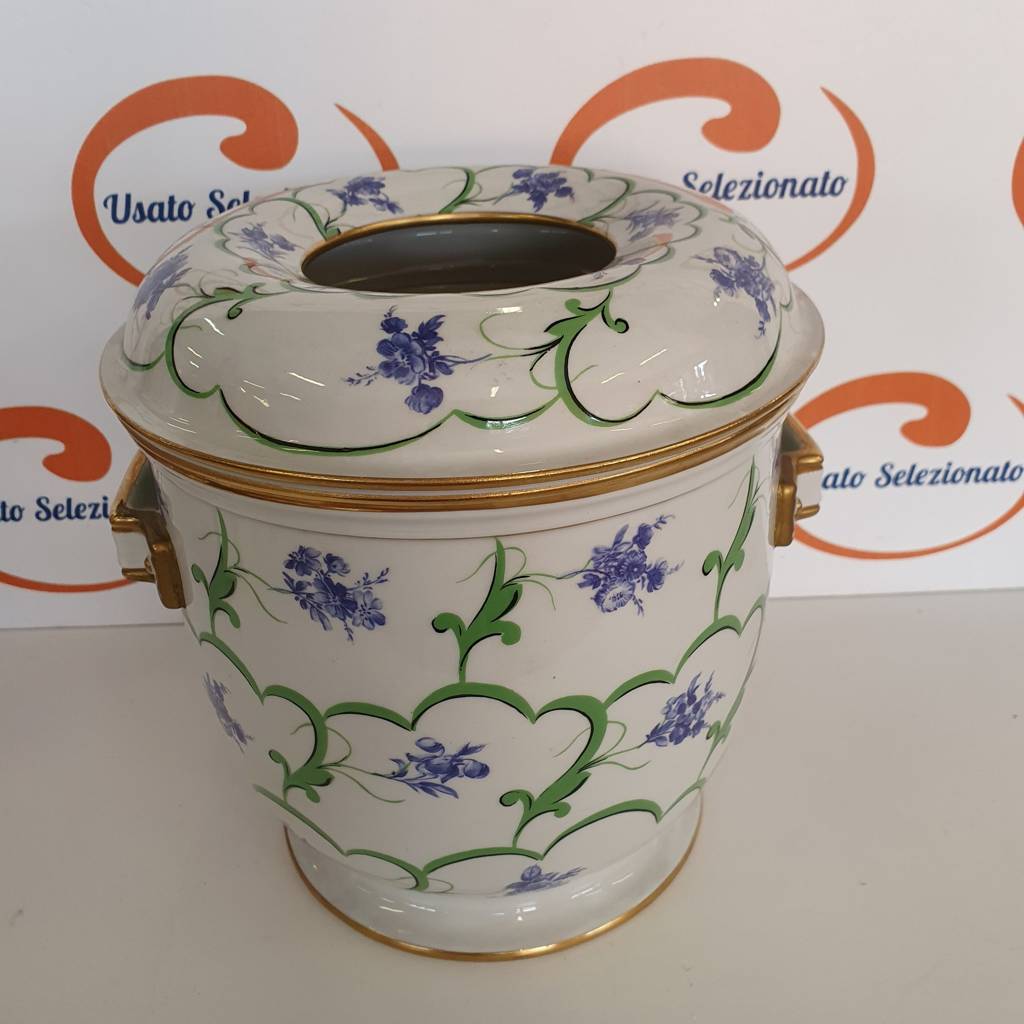 Secchiello Porta Ghiacco Ceramica Dipinto