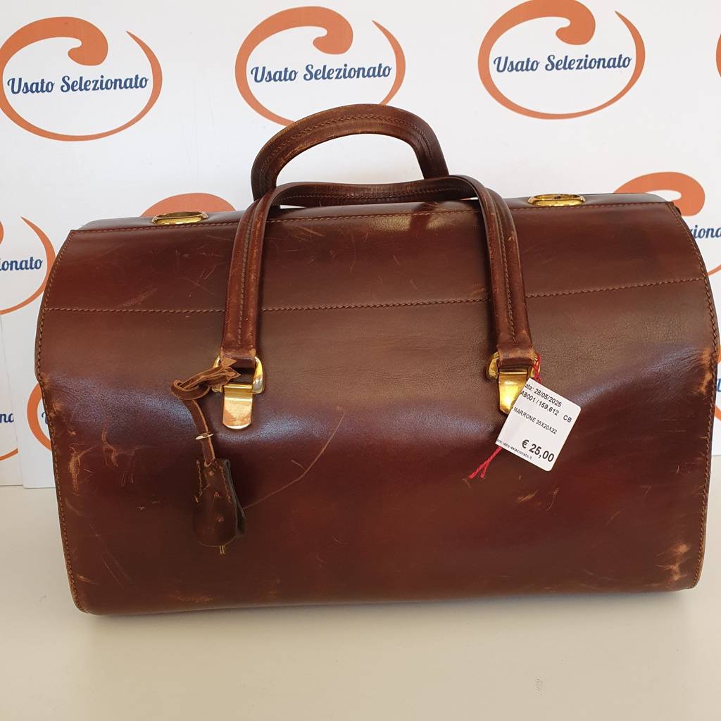 Bauletto Cuoio Marrone 35x20x22 Cm