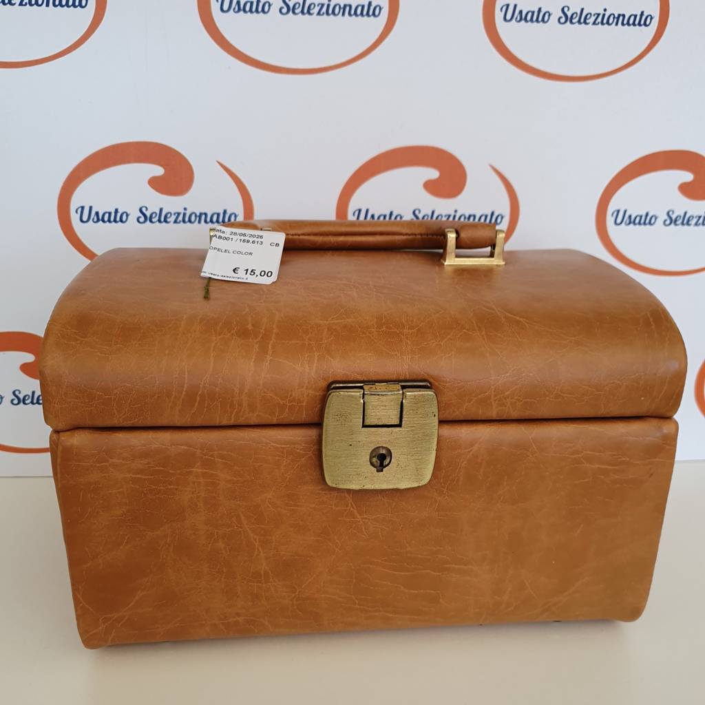 Beauty Case Ecopelel Color Cognac