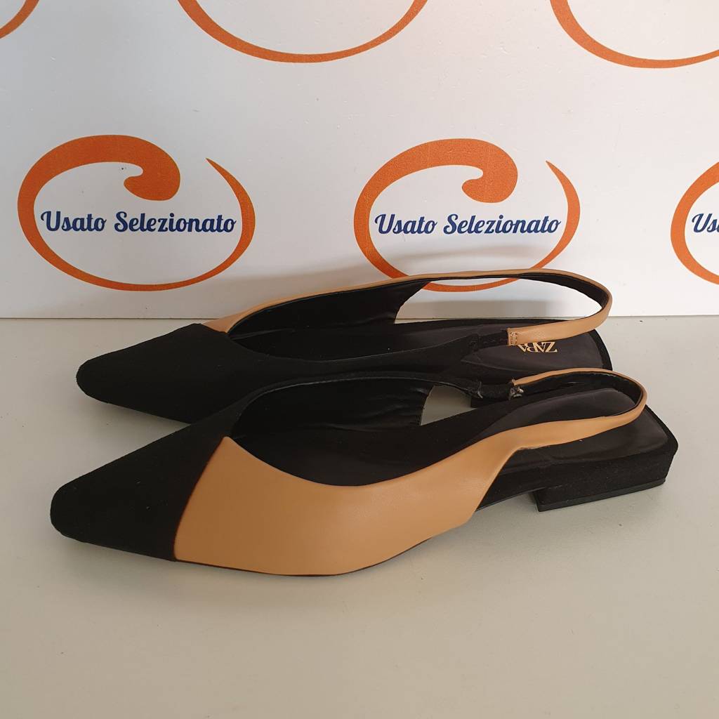 Sandali Zara Nero/Beige D/37