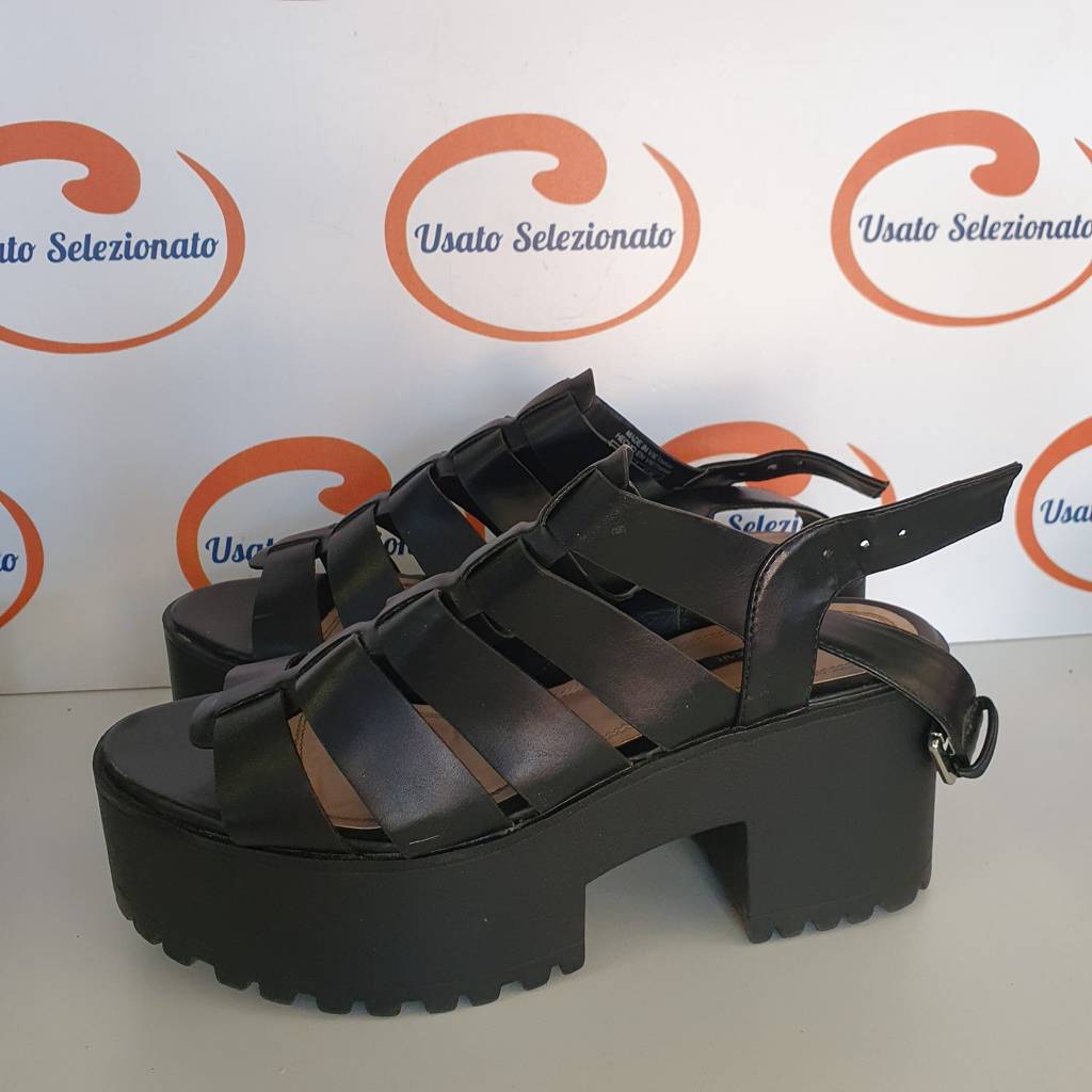 Sandali Pull&Bear Cinturini Nero D/38