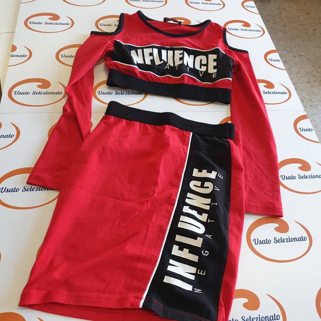 Completo Influence Rosso/Nero 14 A
