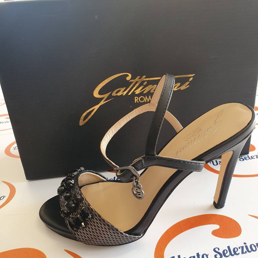 Sandali Gattinoni Con Tacco Decorazioni