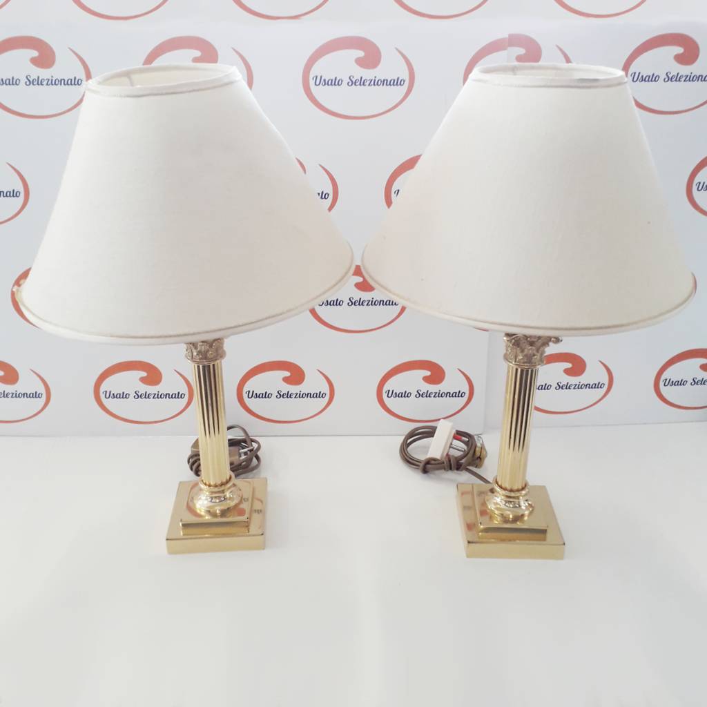 Coppia Lampade Da Comodino Stile