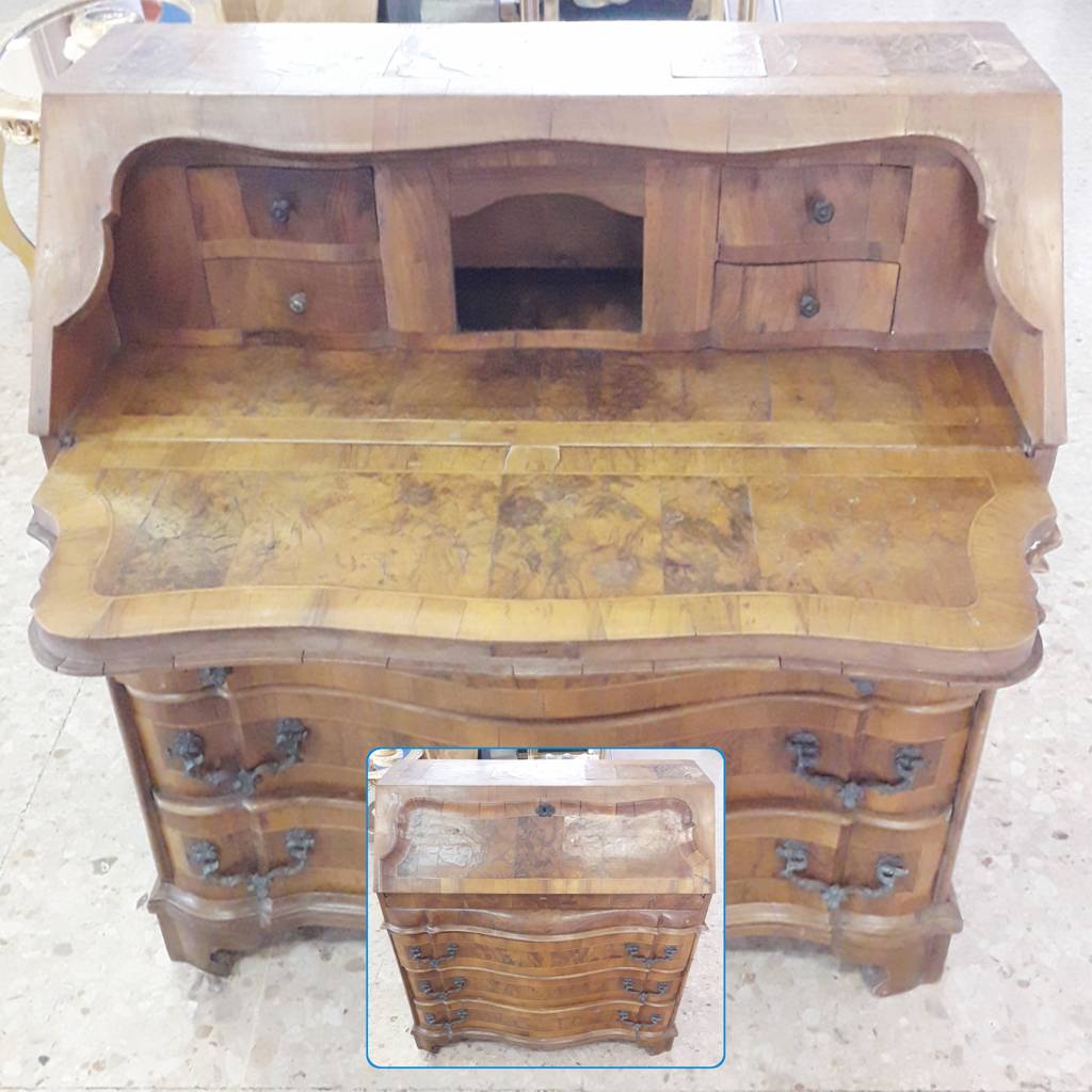 Mobile Secretaire In Radica Di Noce