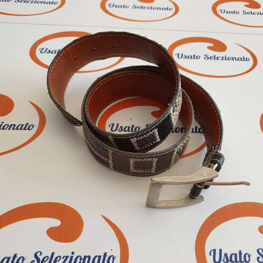 Cinta Artigianele Pelle Rettile U/M-L