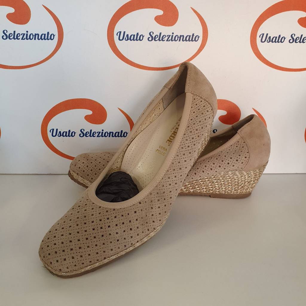 Decolletè Valleverde Camoscio Beige
