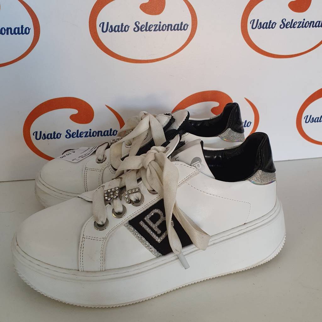 Sneakers Laura Biagiotti Bianc/Nero Tg 35