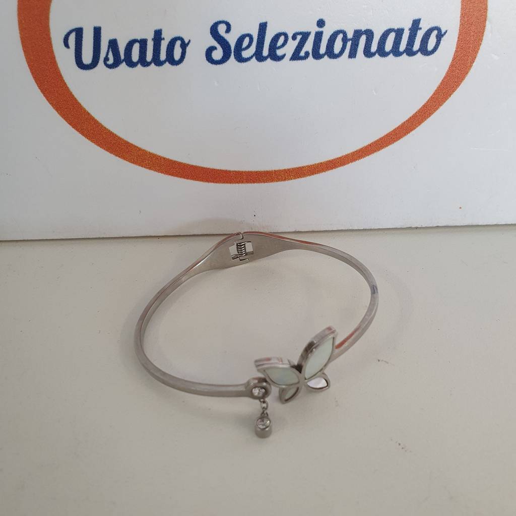 Bracciale Lotus Farfalla Acciaio Punto Luce