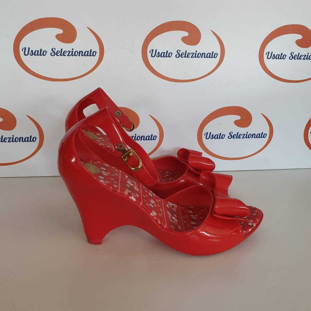 Sandali Met Silicone Rosso D/38
