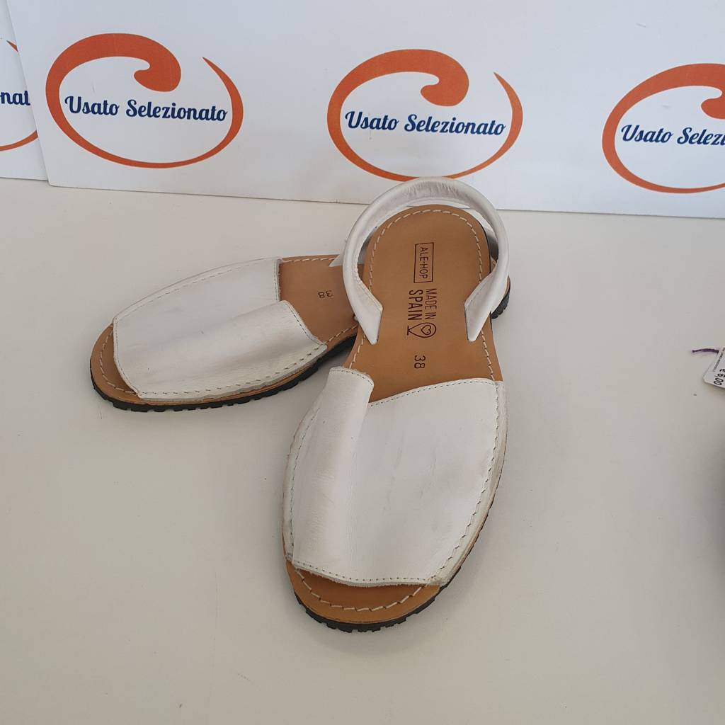 Sandali Pelle Bianca D/38