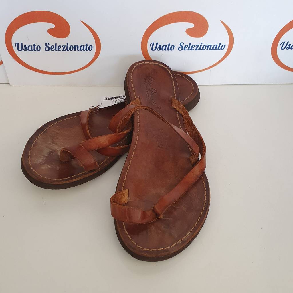 Infradito Pelle Marrone D/38