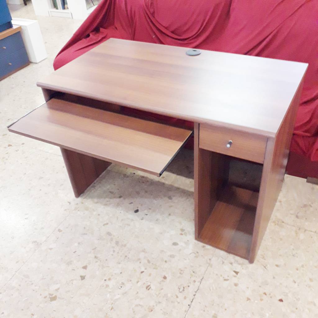 Scrivania Porta PC Laminato Noce