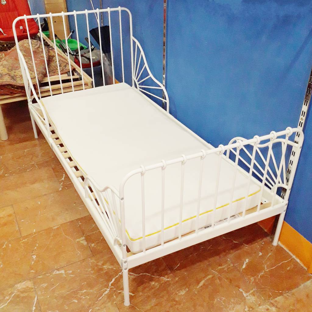 Letto IKEA MINNEN Allungabile Bianco