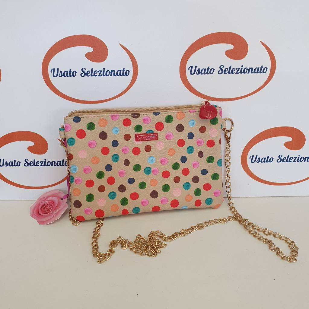 Pochette Camomilla Beige Pois Color Nuova
