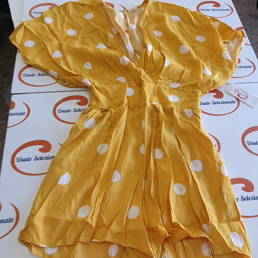 Minisalopette Giallo Pois D/S