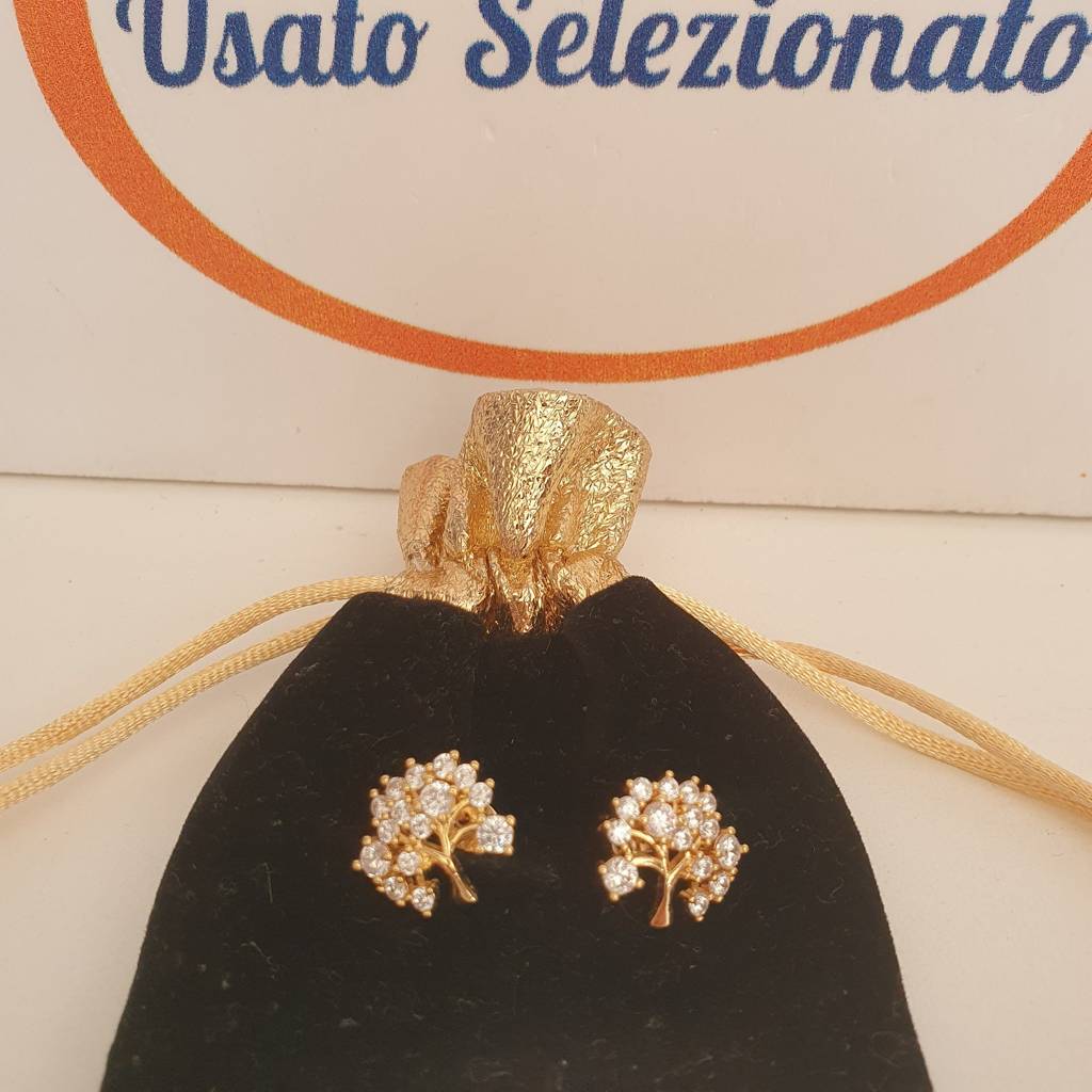 Orecchini Albero Della Vita Con Zirconi