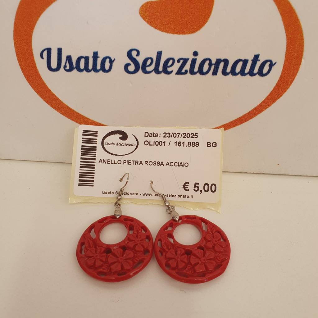 Orecchini Fiorellini Rossi