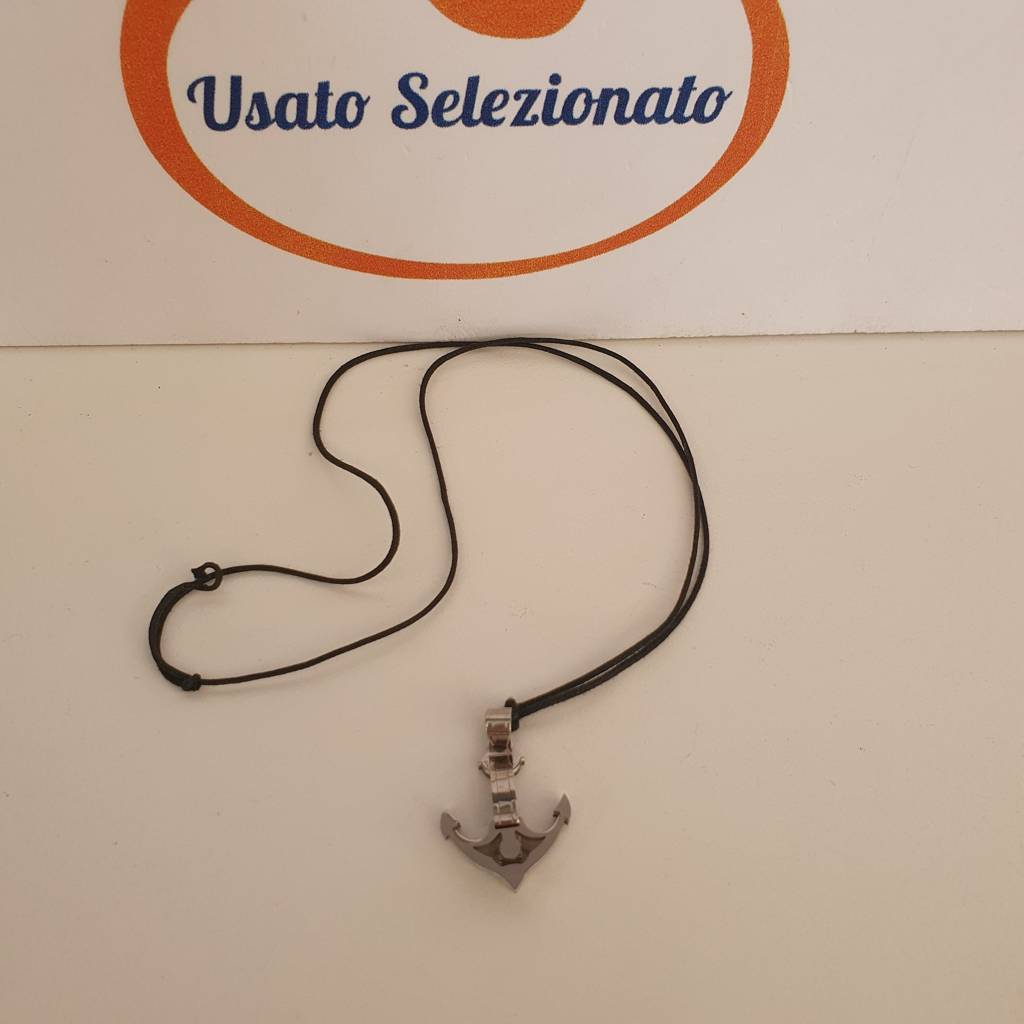 Collana Sovrani Spago Pendente Ancora 