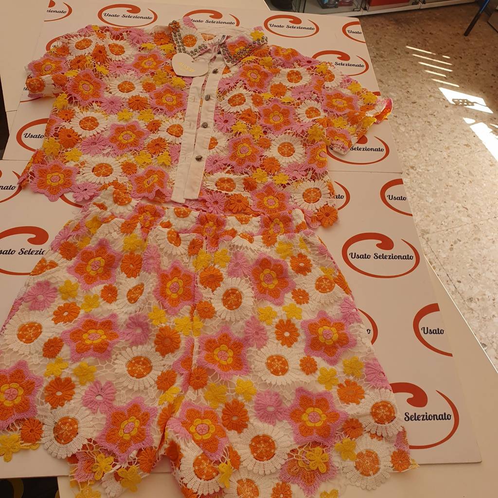 Camicia Con Pantaloncino Margherite Effetto 